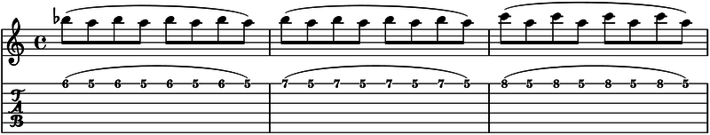 como tocar ligados en la guitarra