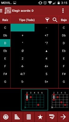 SmartChord diccionario de acordes