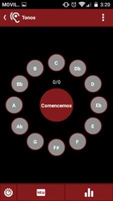 smartChord entrenador auditivo