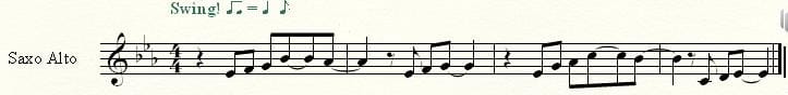Saxofón alto transportado
